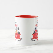 キュートホリデークリスマスモダンタイポグラフィ マグカップ (中央)