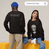 キュートホリデーシュガースカル秋ウィンターハロウィーン スウェットシャツ