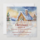 キュートホリデージンガーブレッドハウス 招待状 (裏面)