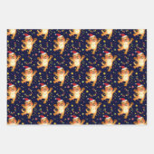 キュートホリデータイガーラッピング紙シート ラッピングペーパーシート (正面2)