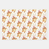 キュートホリデータイガーラッピング紙シート ラッピングペーパーシート (正面)