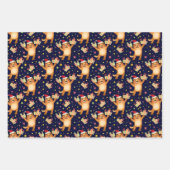 キュートホリデータイガーラッピング紙シート ラッピングペーパーシート (正面)