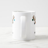 キュートホリデートナお洒落ーダークリスマスボール ジャンボコーヒーマグカップ (裏面)