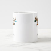 キュートホリデートナお洒落ーダークリスマスボール ジャンボコーヒーマグカップ (正面)