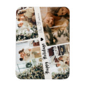 キュートホリデーファミリーコラージュ マグネット (縦)