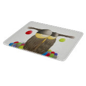 キュートホリデーフクロウ カッティングボード (角)