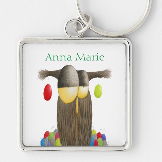 キュートホリデーフクロウ キーホルダー (正面)