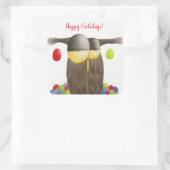 キュートホリデーフクロウ スクエアシール (バッグ)