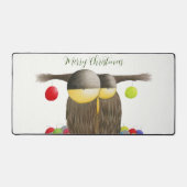 キュートホリデーフクロウ デスクマット (正面)