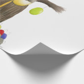 キュートホリデーフクロウ ラッピングペーパー (角)