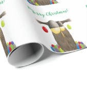 キュートホリデーフクロウ ラッピングペーパー (ロールコーナー)