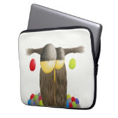 キュートホリデーフクロウ ラップトップスリーブ (正面左)