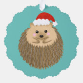 キュートホリデーヘッジホッグ オーナメントカード (裏面)