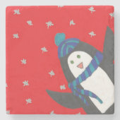 キュートホリデーペンギン ストーンコースター (正面)