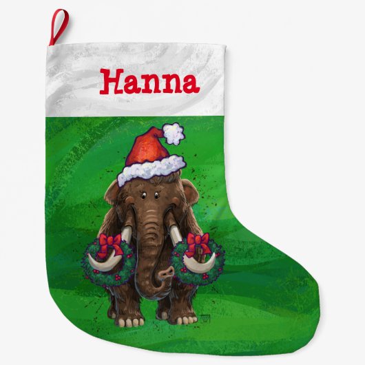 キュートホリデーマストドンラージクリスマスストッキング ラージクリスマスストッキング (正面)