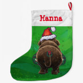 キュートホリデーマストドンラージクリスマスストッキング ラージクリスマスストッキング (裏面)