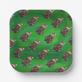 キュートホリデーマストドン紙プレート ペーパープレート (正面)