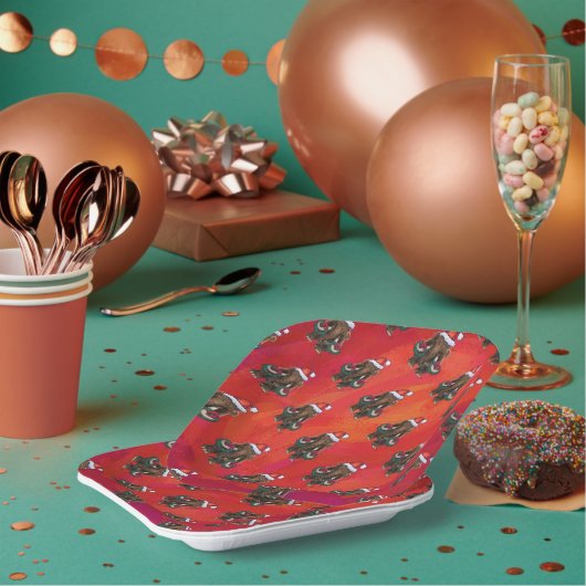 キュートホリデーマストドン ペーパープレート (複数)