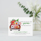 キュートホリデー格言レッドトラック引っ越しましたはがき ポストカード (スタンド正面)