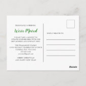 キュートホリデー格言レッドトラック引っ越しましたはがき ポストカード (裏面)