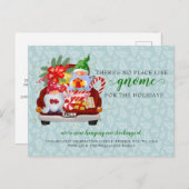 キュートホリデー格言レッドトラック引っ越しました ポストカード (正面/裏面)