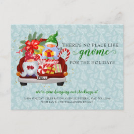 キュートホリデー格言レッドトラック引っ越しました ポストカード