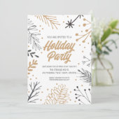キュートホリデー素朴パーティー 招待状 (スタンド正面)