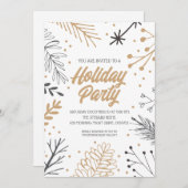 キュートホリデー素朴パーティー 招待状 (正面/裏面)