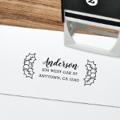 キュートホリー葉ズ+ベリーズホリデイ差出人住所 セルフインキングスタンプ