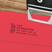 キュートホリー葉ズ+ベリーズホリデイ差出人住所 セルフインキングスタンプ