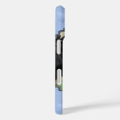 キュートホルスタインカーフ&カウスカイブルー Case-Mate iPhoneケース (裏面 / 右)