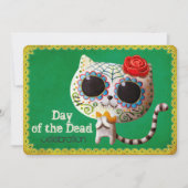 キュートホワイトキャットディアデロスマートスパーティー招待 招待状 (正面)