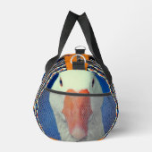 キュートホワイトグース顔 パーソナライズされた ダッフルバッグ (右)