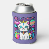 キュートホワイトコズミック宇宙キティキャット 缶クーラー (缶裏面)