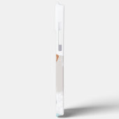 キュートホワイトチワワ抽象芸術ブルー Case-Mate iPhoneケース (裏面 / 左)