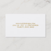 キュートホワイトデイジーピンクフローラ 名刺 (裏面)