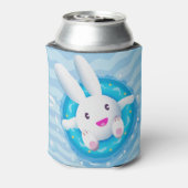 キュートホワイトバニープールパーティー 缶クーラー (缶裏面)