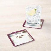 キュートホワイトペキン紙コースター ペーパーコースター (インサイチュ)