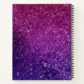 キュートホワイトユニコーン魔法ママ&ベビーゲストブック ノートブック (裏面)