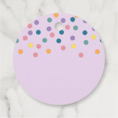 キュートホワイトユニコーン魔法ママ&ベビー感謝してい フェイバータグ (裏面)