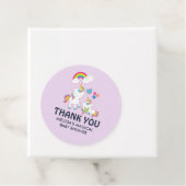 キュートホワイトユニコーン魔法ママ&ベビー感謝してい フェイバータグ (インサイチュ)