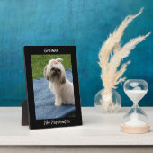 キュートホワイトヨークシャーテリアー フォトプラーク (側面)