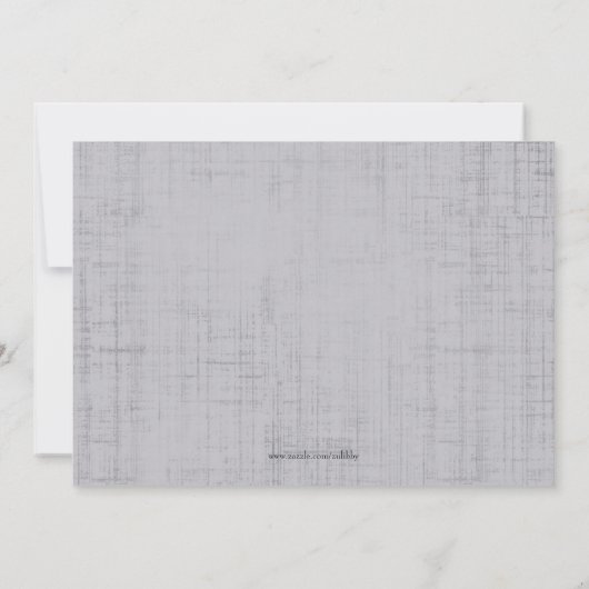 キュートホワイトレースコルセットランジェリーブライダルシャワー 招待状 (裏面)