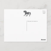 キュートホースハッピーバースデーポニーエクストランウマ ポストカード (裏面)