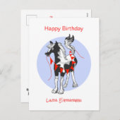 キュートホースハッピーバースデー シーズンポストカード (正面/裏面)