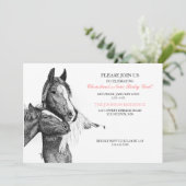 キュートホースフォールベビーシャワー招待状 招待状 (スタンド正面)