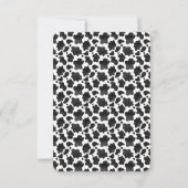 キュートホーリーカウガールピおもしろいンクベビーファースト誕生日 サンキューカード (裏面)