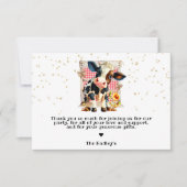 キュートホーリーカウズパーティー サンキューカード (正面)