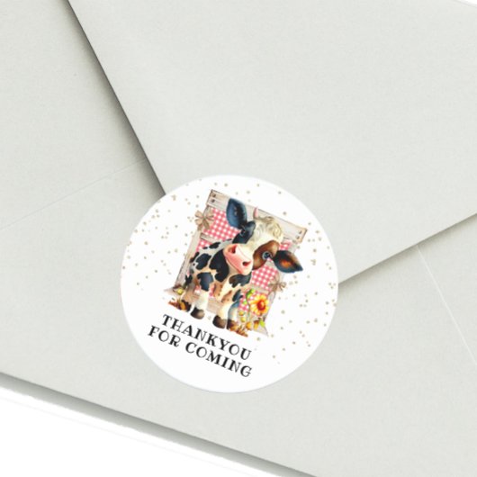 キュートホーリーカウズパーティー ラウンドシール