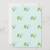 キュートホールラマおもしろいアクアファースト誕生日パーティー 招待状 (裏面)